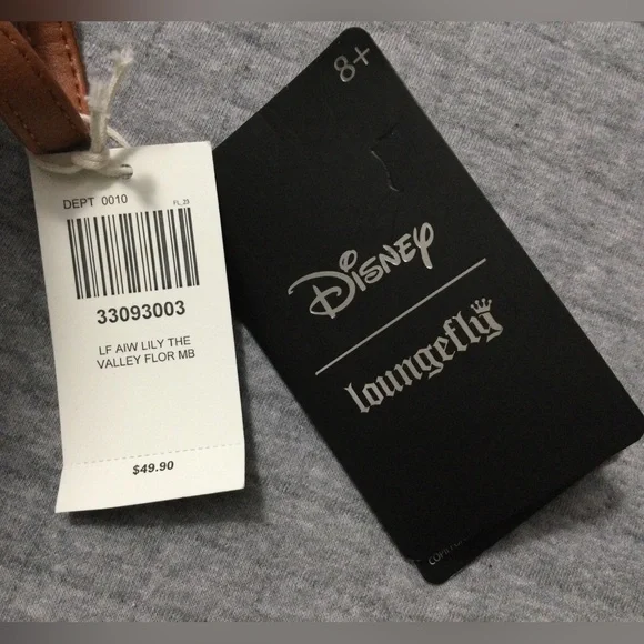 Loungefly Disney Alice in Wonderland Flower Path Mini Soft Tag Backpack - Picture 6 of 7